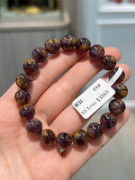 Flower shaped purple titanium crystal