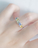 💍【Elegant Style】Triangular Sapphire Ring🌟
