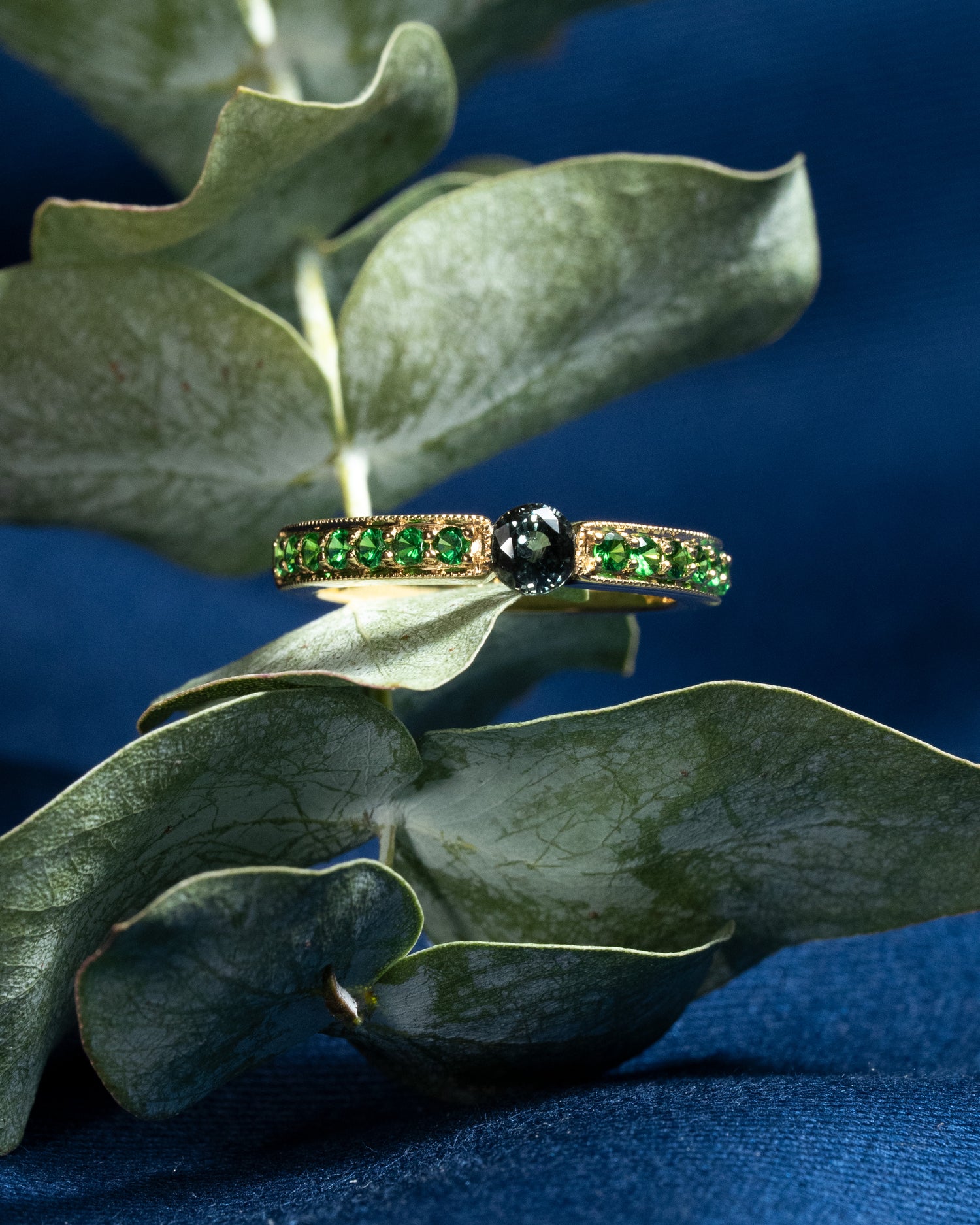 💚 Tsavorite Men's Ring💚