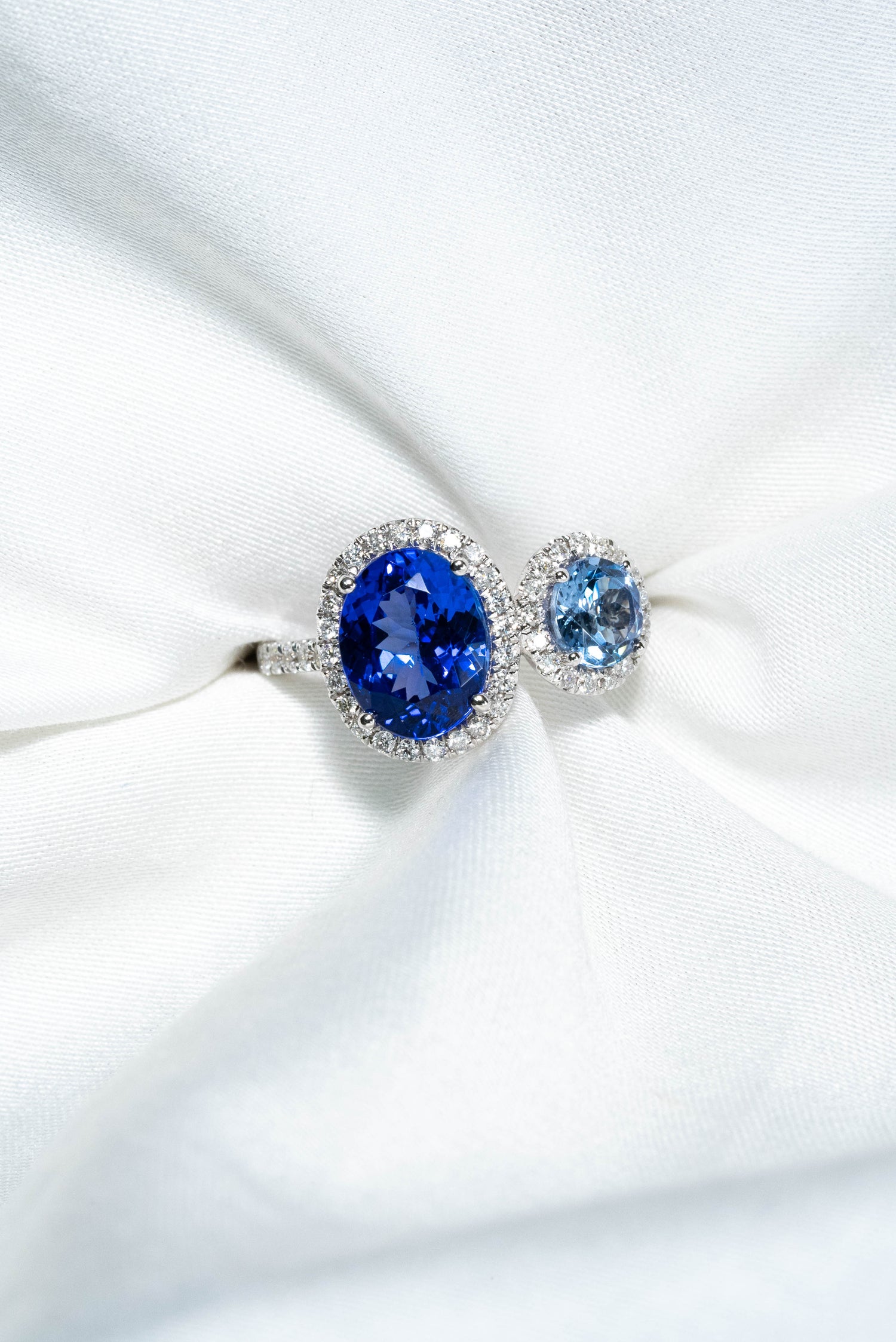 💞D-Block Tanzanite-You &amp; Me Ring💞