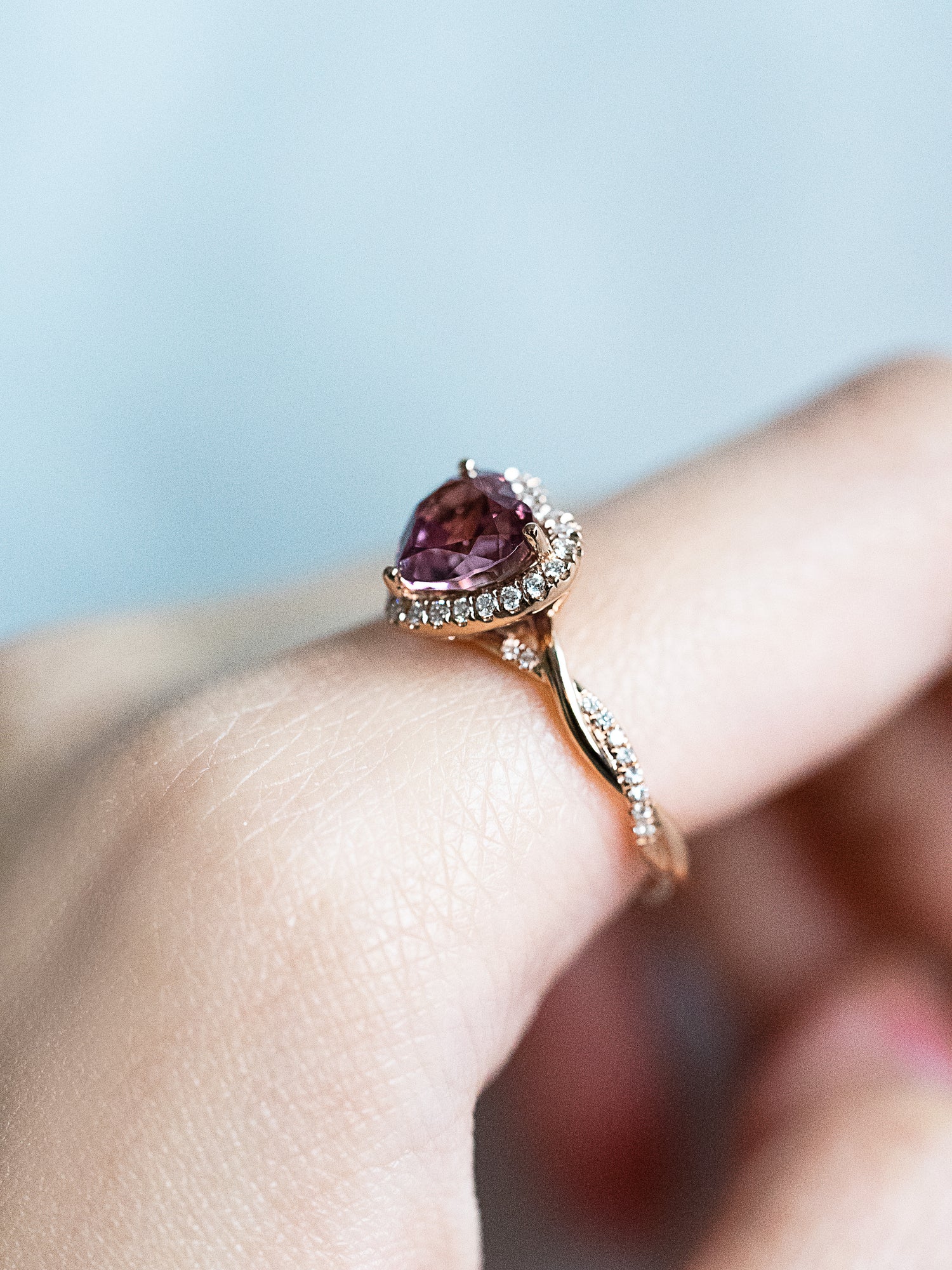 🍷Cute Style-Drunken Heart Tourmaline Ring❤️