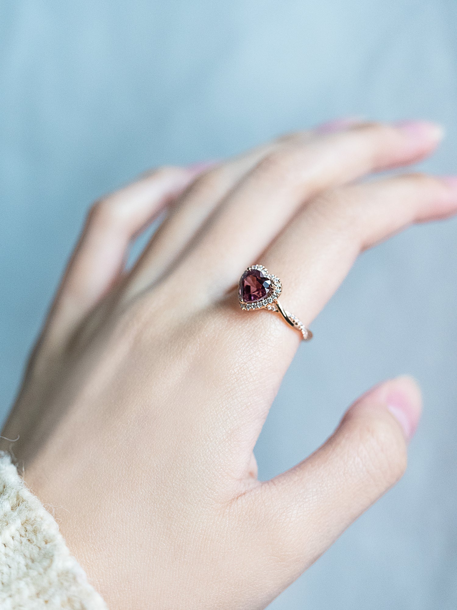 🍷Cute Style-Drunken Heart Tourmaline Ring❤️